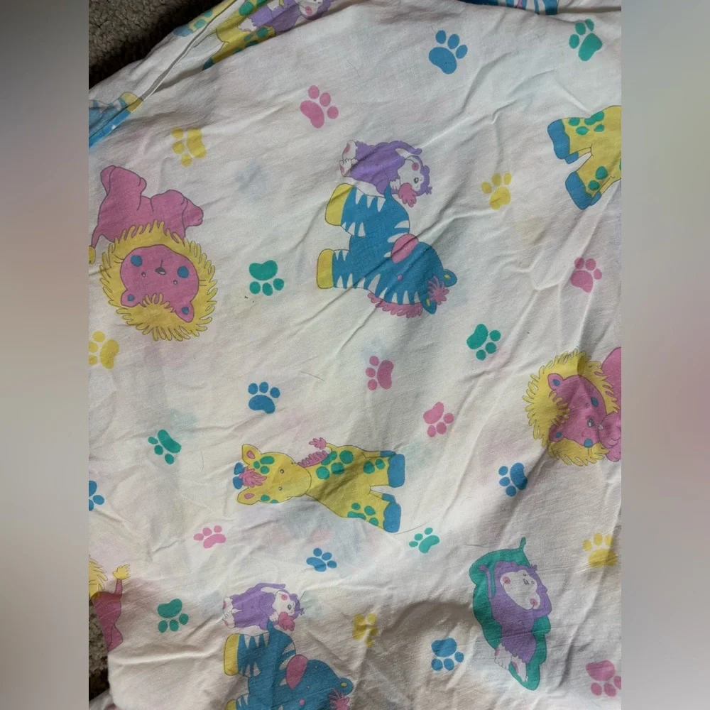 Vintage set of 4 fitted crib sheets